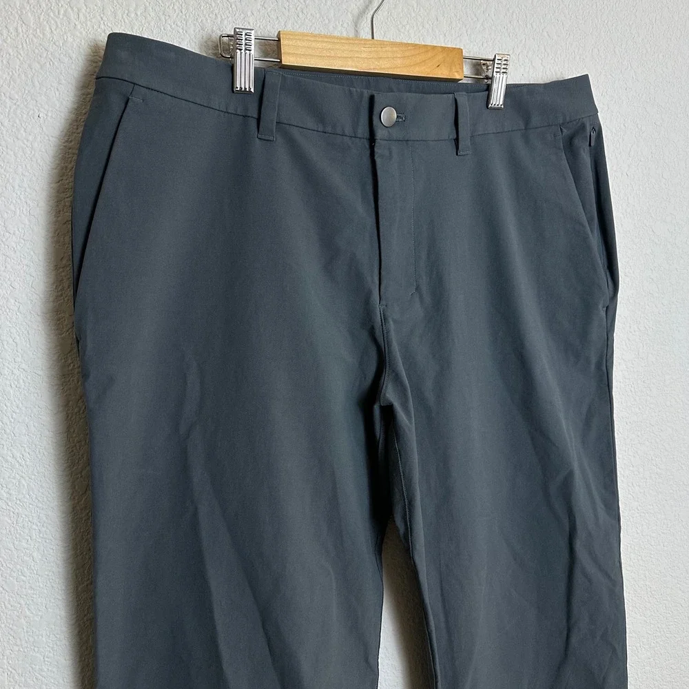 Lululemon Mens Commission Pant Classic Grey Blue Tech Chino LM5AX5S Size 36
